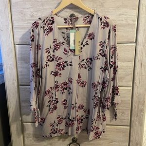 Liari Tie Sleeve Blouse, XL